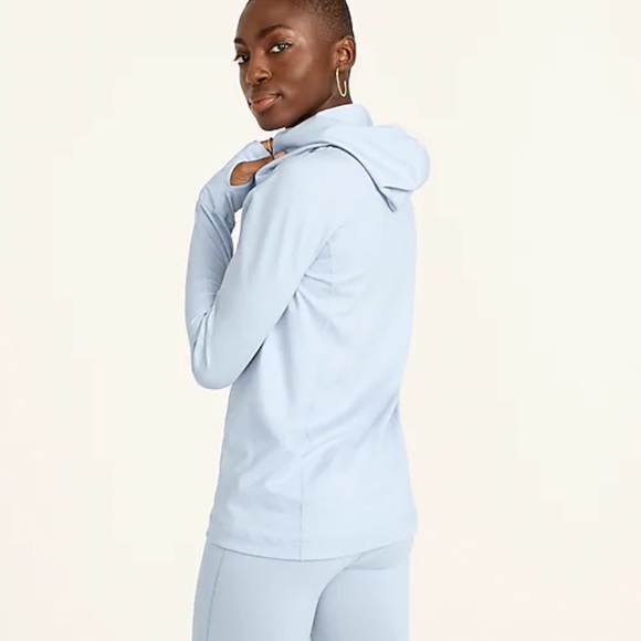 NWT J. Crew Women's Fitted Hoodie in Signature Flex - Black - Picture 3 of 3